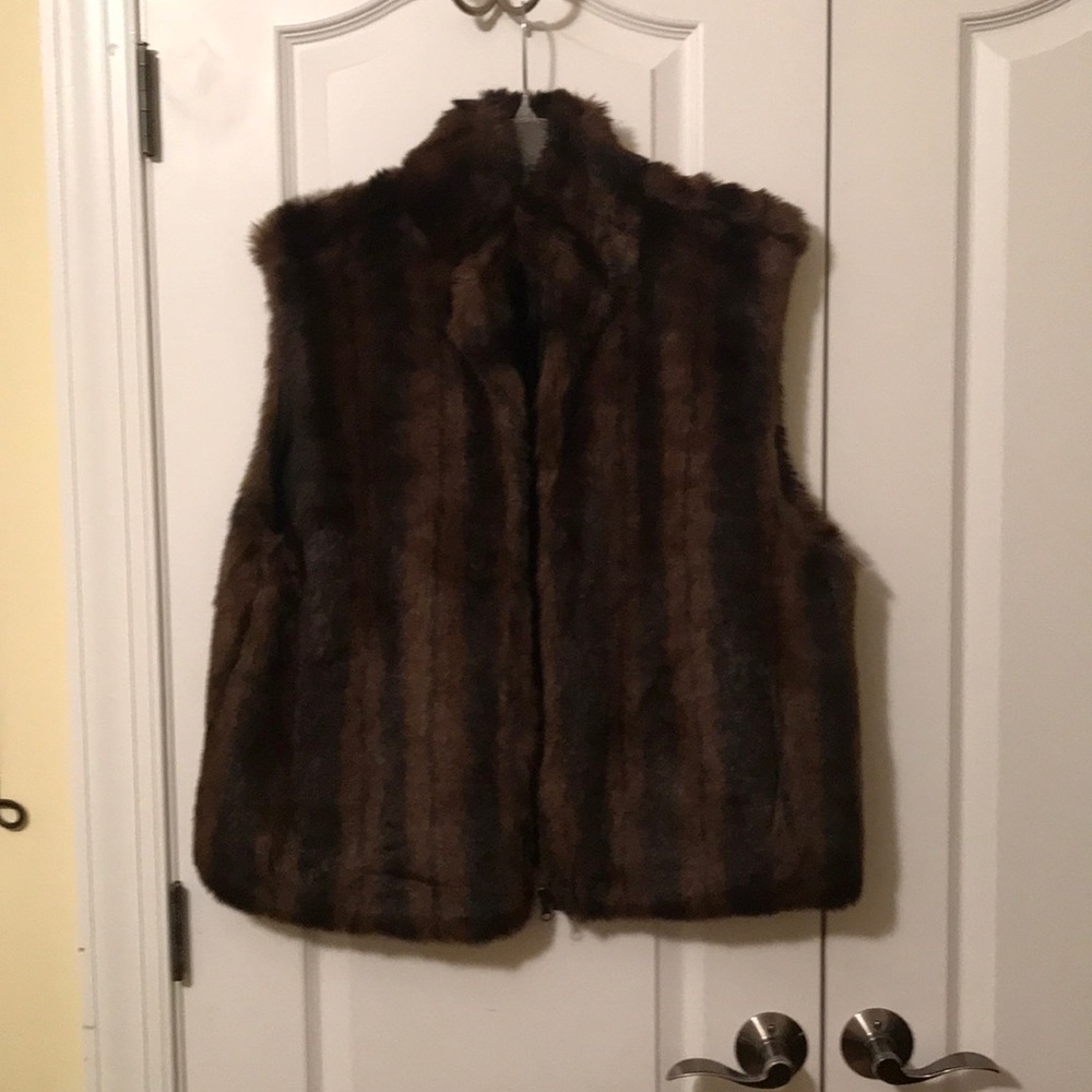 Reversible Faux Mink Vest